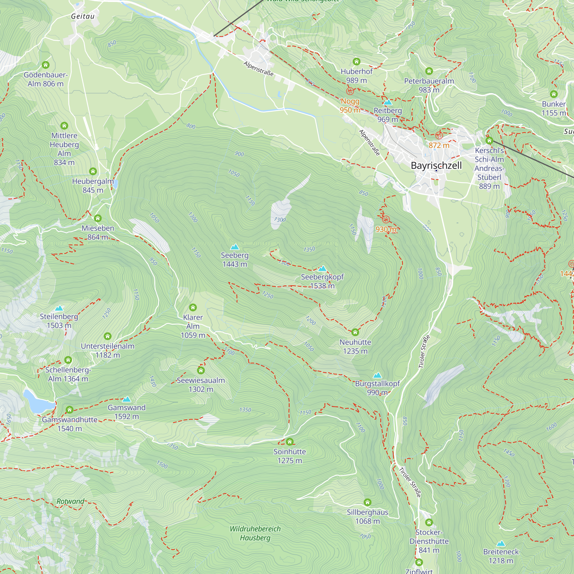 Seebergalm map