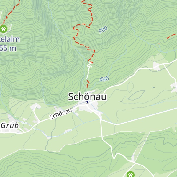 Map of Thaler Hütte