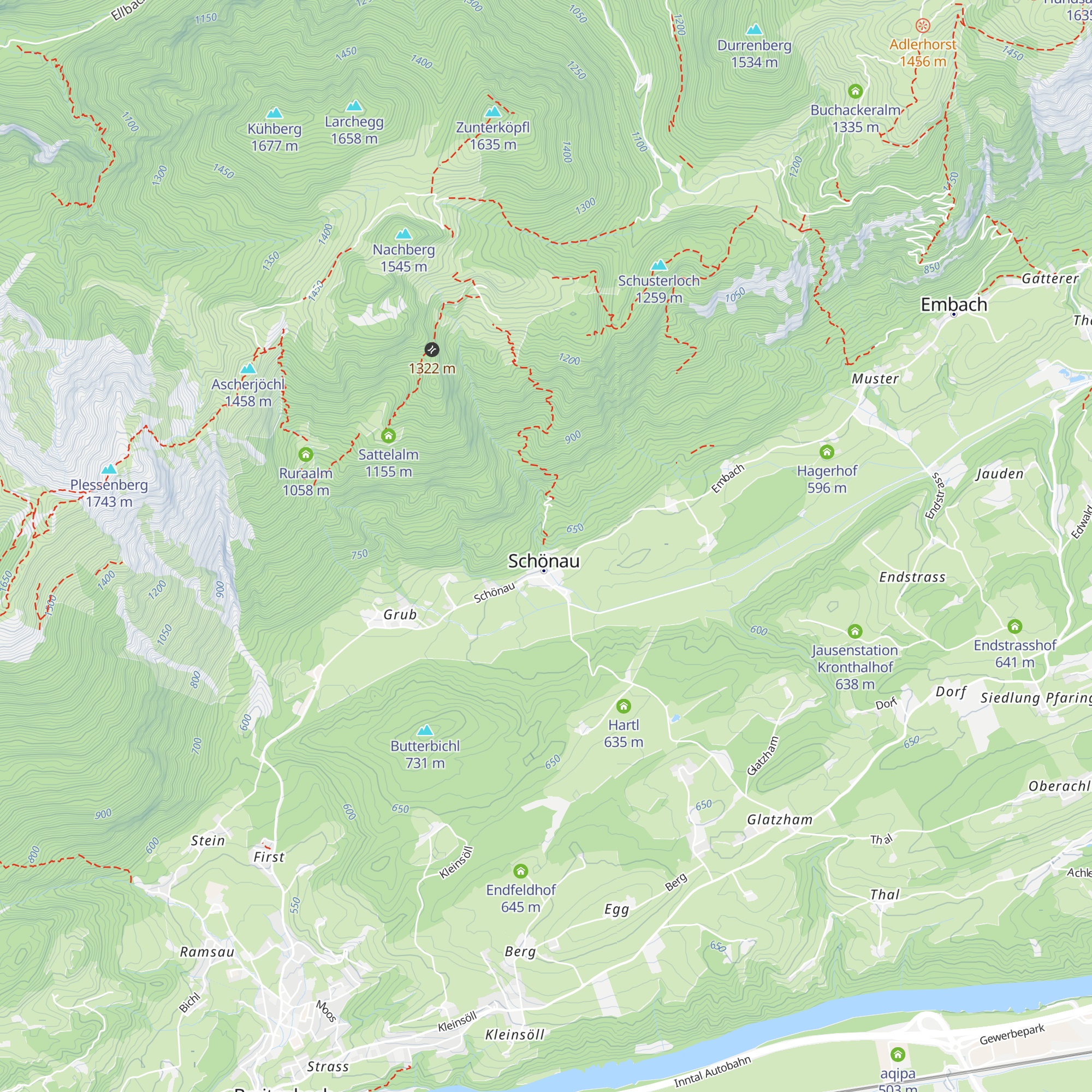 Thaler Hütte map