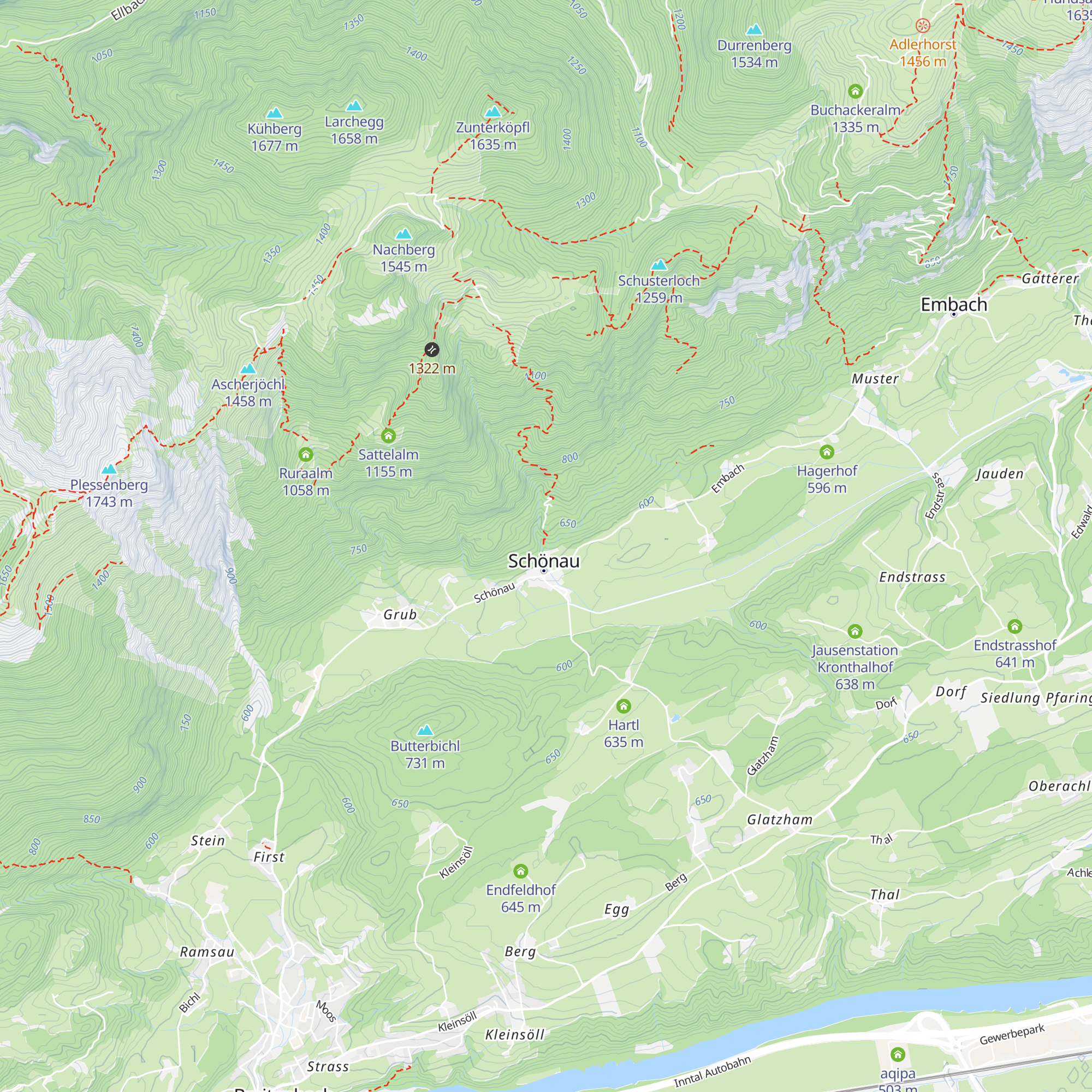 Thaler Hütte map
