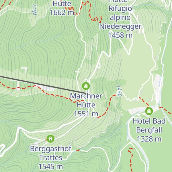 Map of Marchner Hütte
