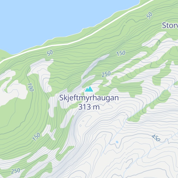 Map of Skjeftmyrhaugan