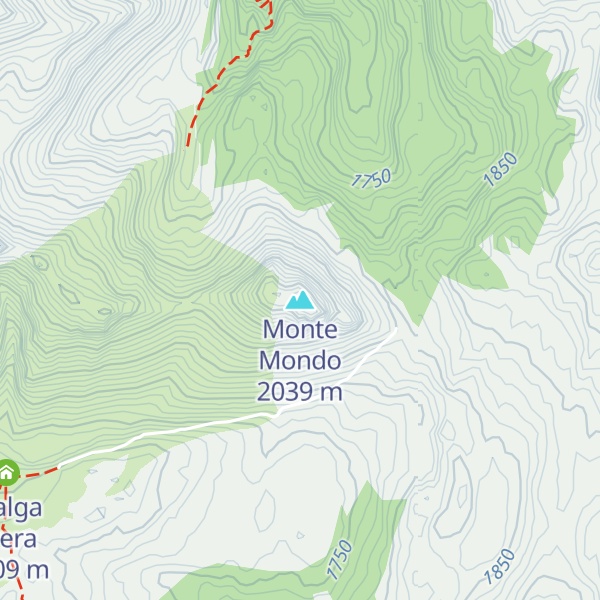 Map of Monte Mondo
