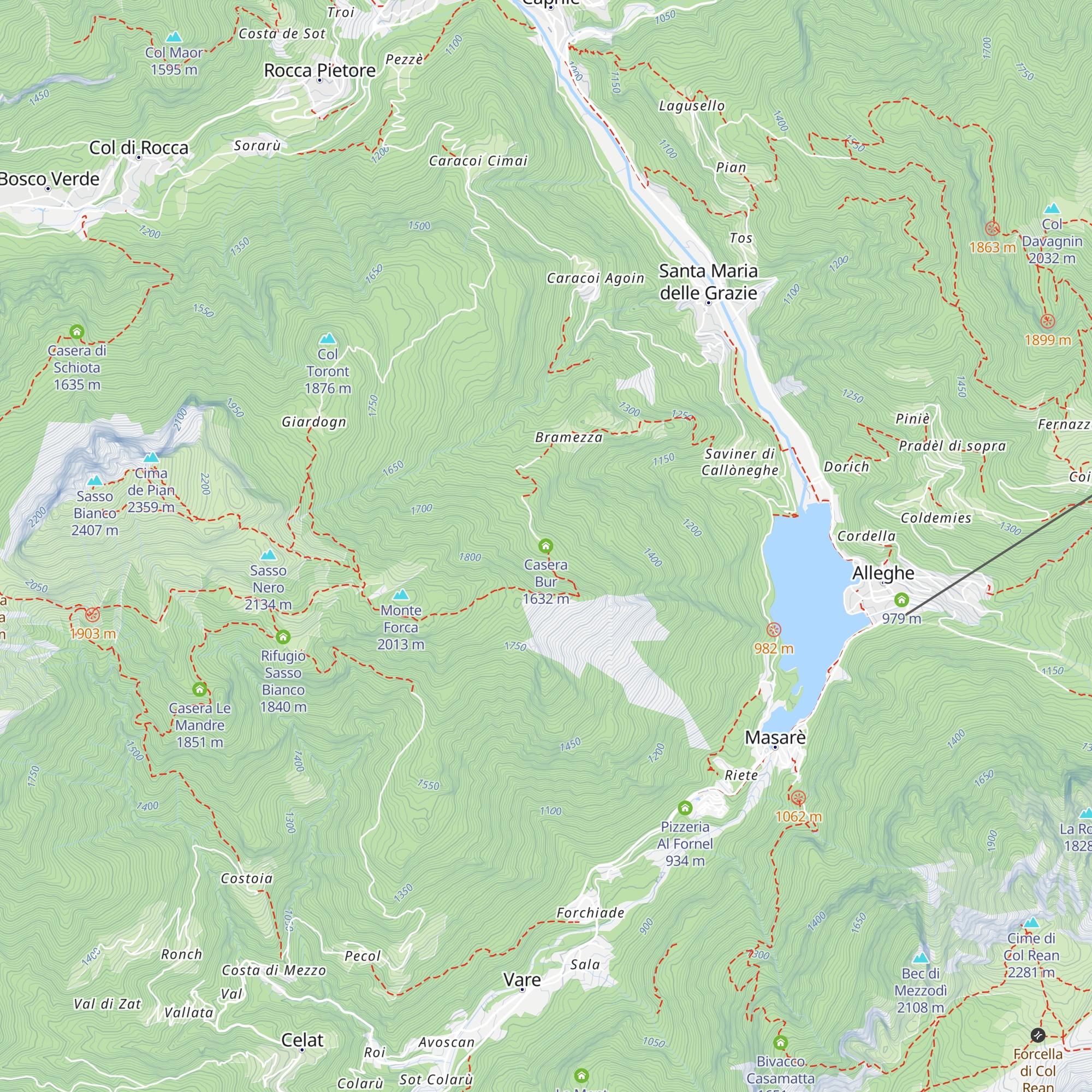 Casera Bur map
