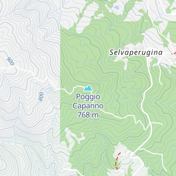 Map of Poggio Capanno