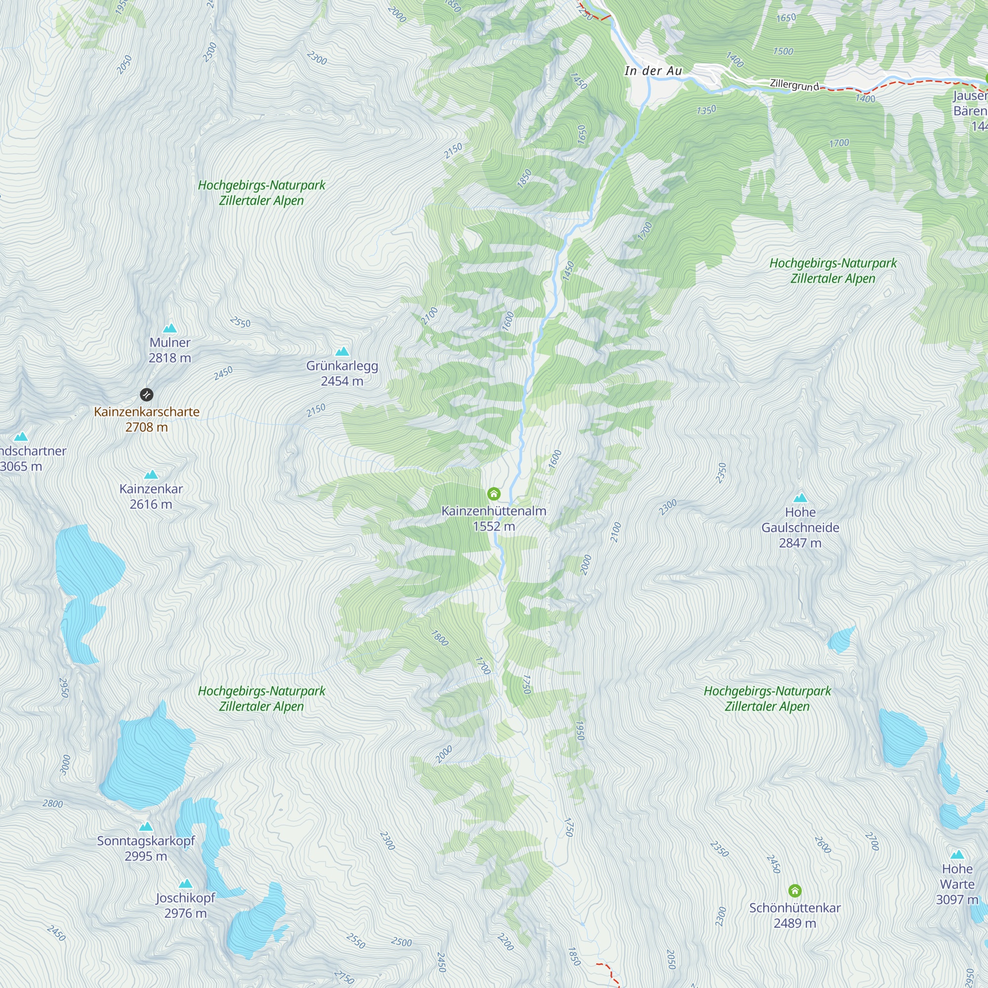 Kainzenhüttenalm map