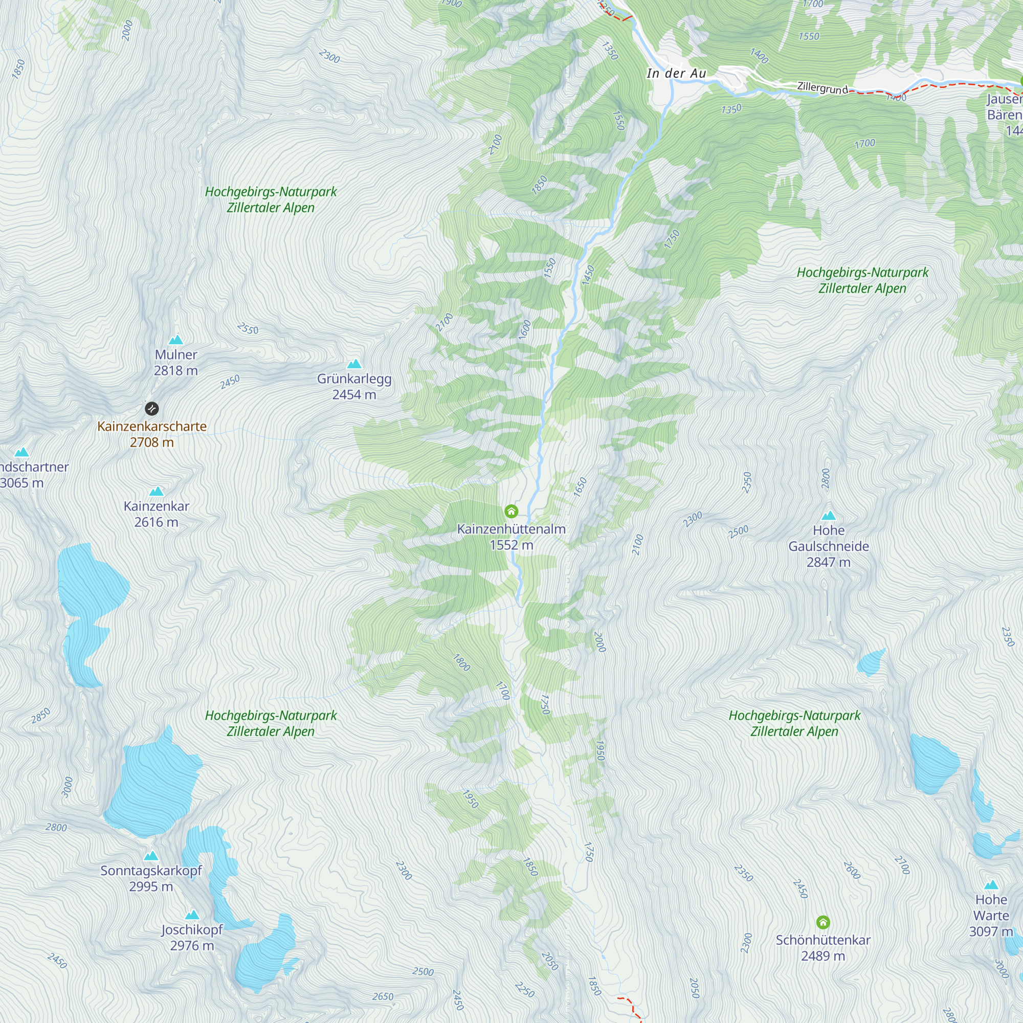 Kainzenhüttenalm map