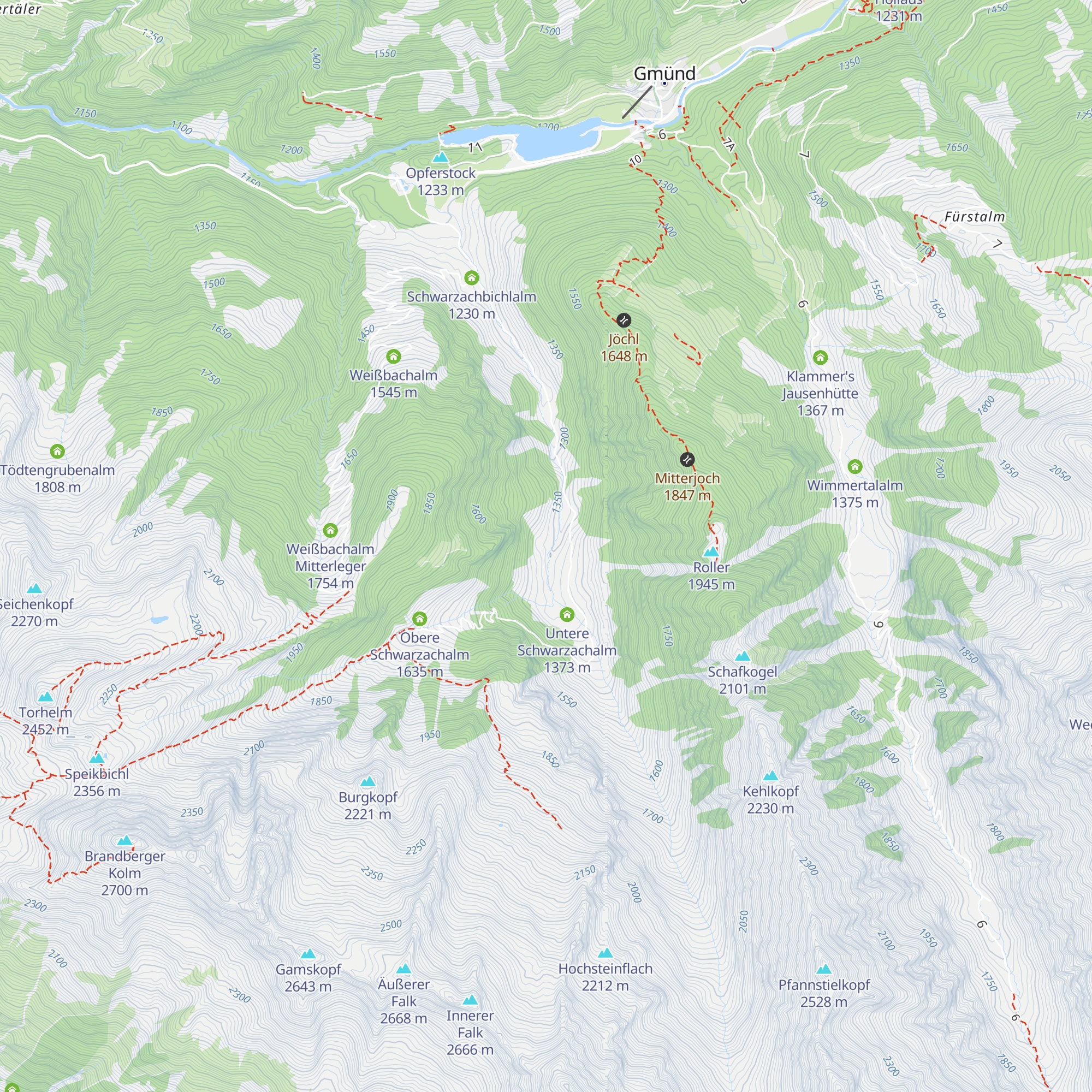 Jausenstation Schwarzachtal map