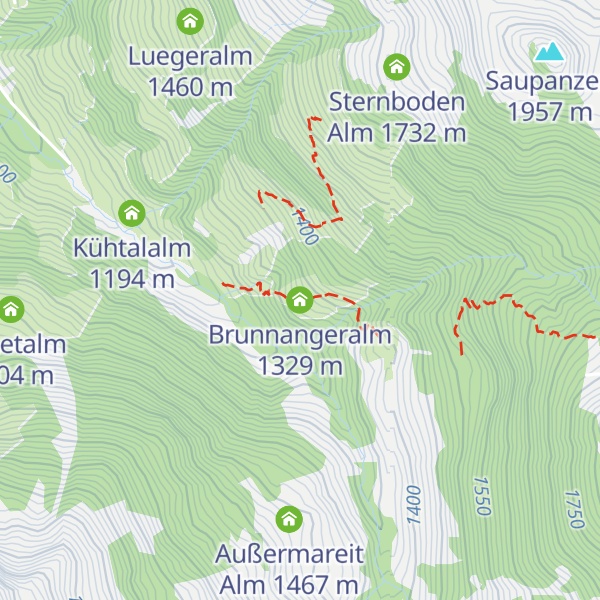 Map of Brunnangeralm