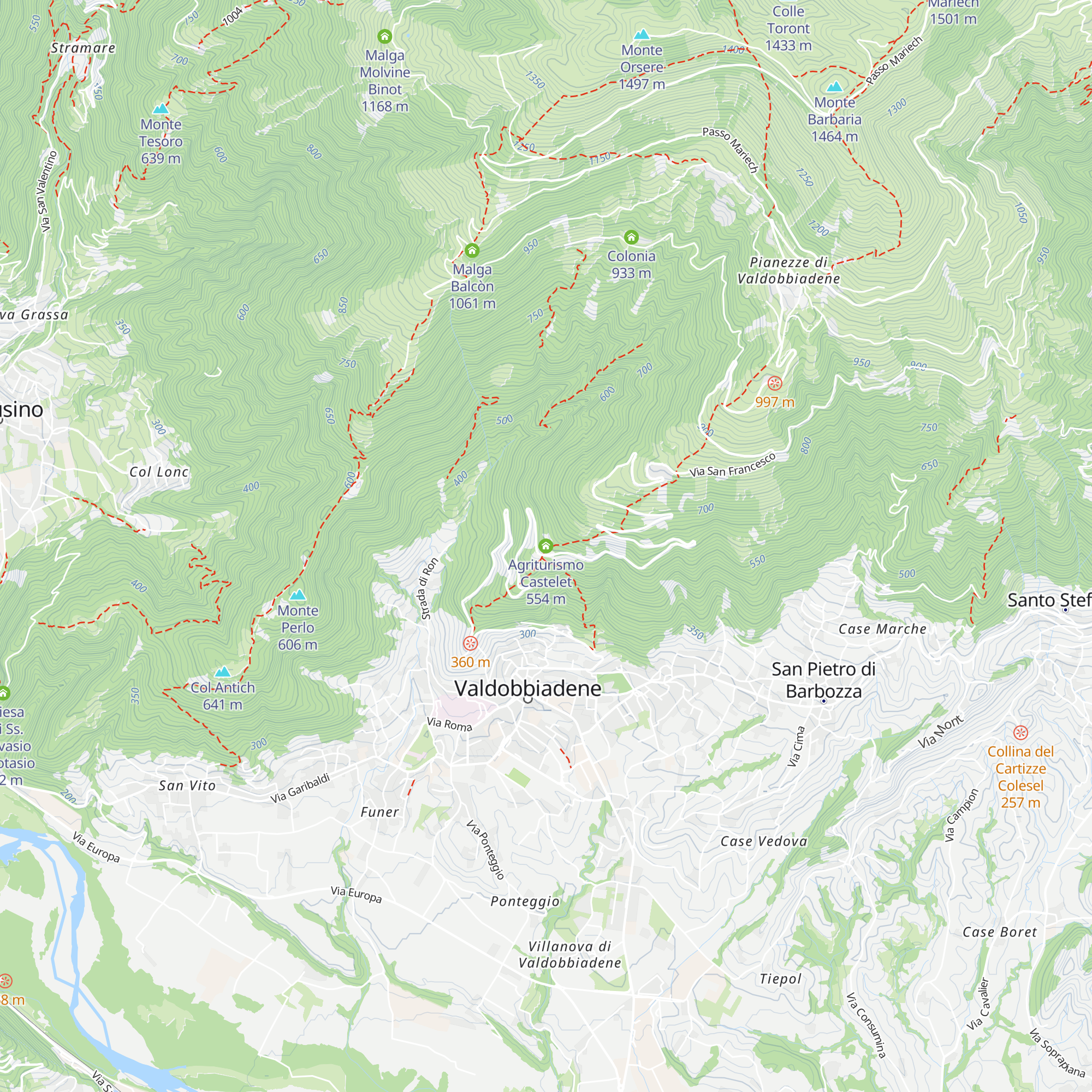 Agriturismo Castelet map