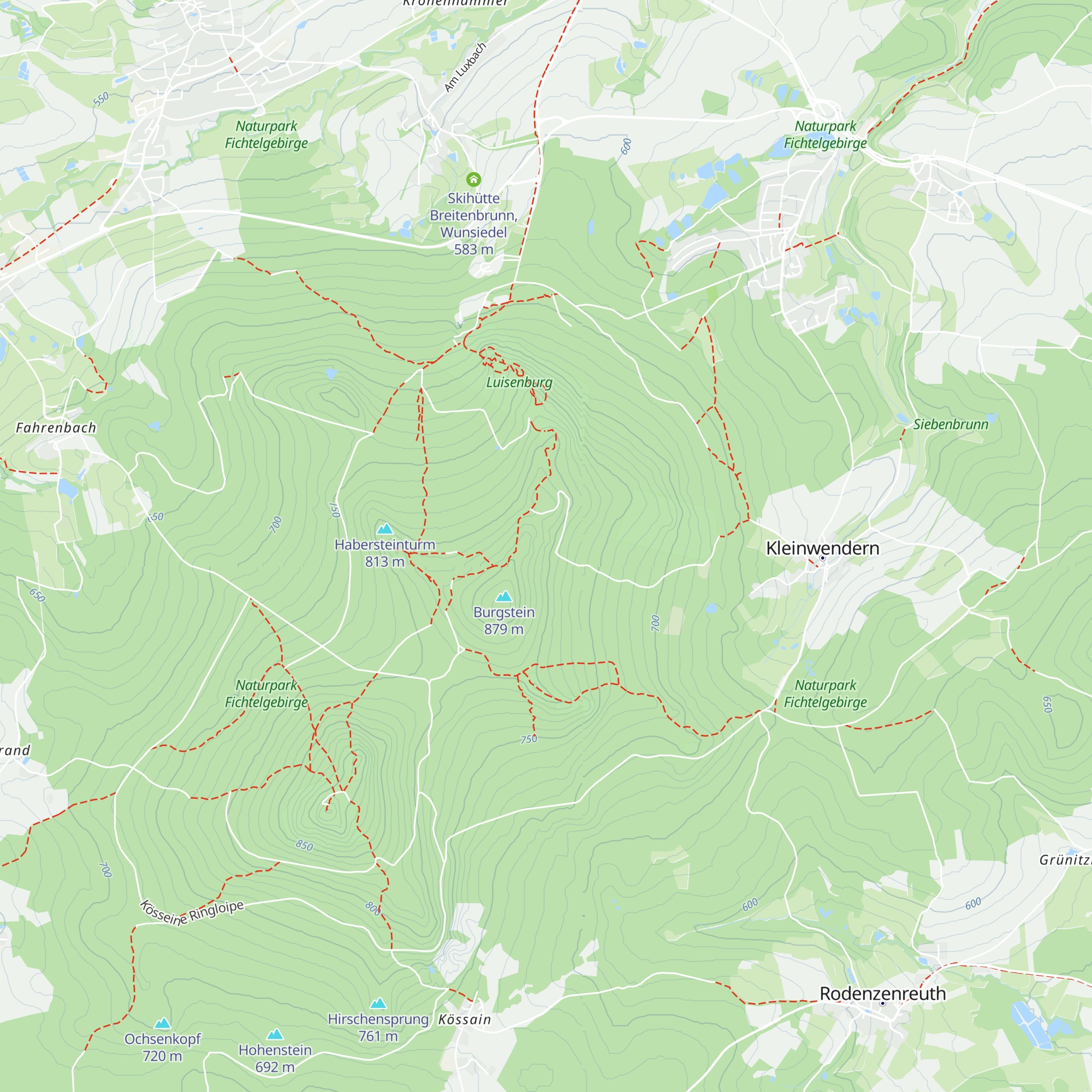 Burgsteinhütte map