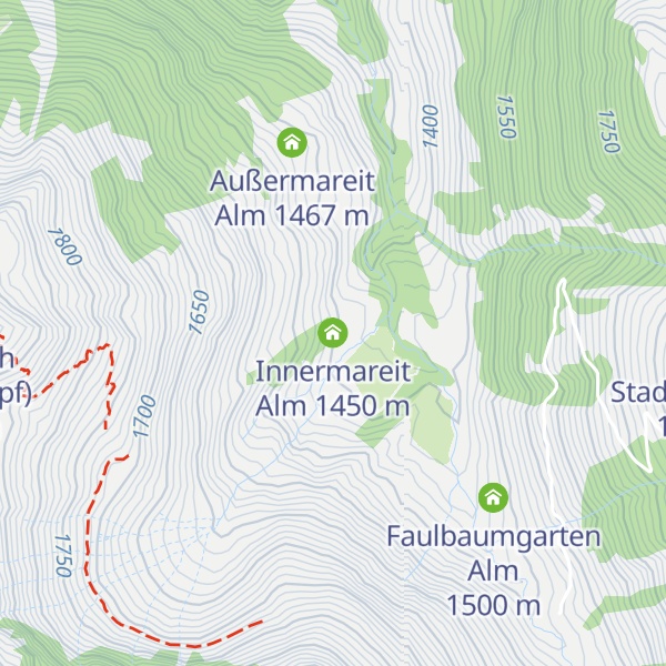 Map of Innermareit Alm