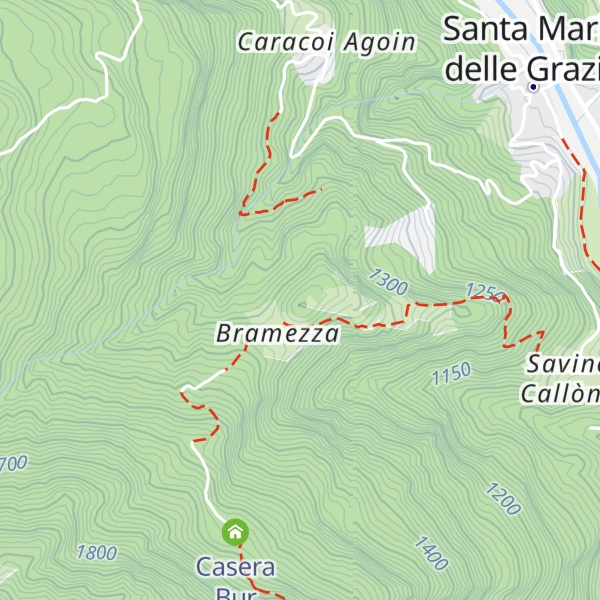 Map of Col Di Mandre