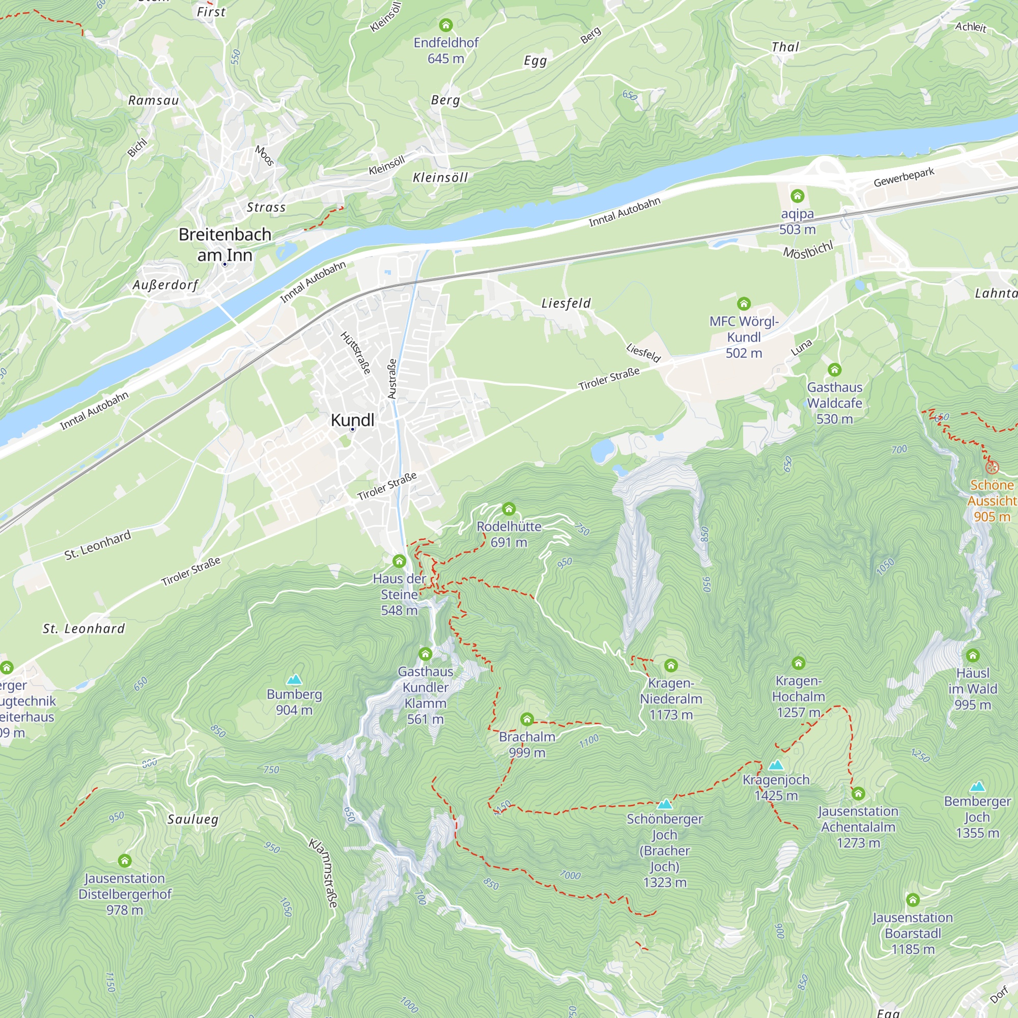 Rodelhütte map