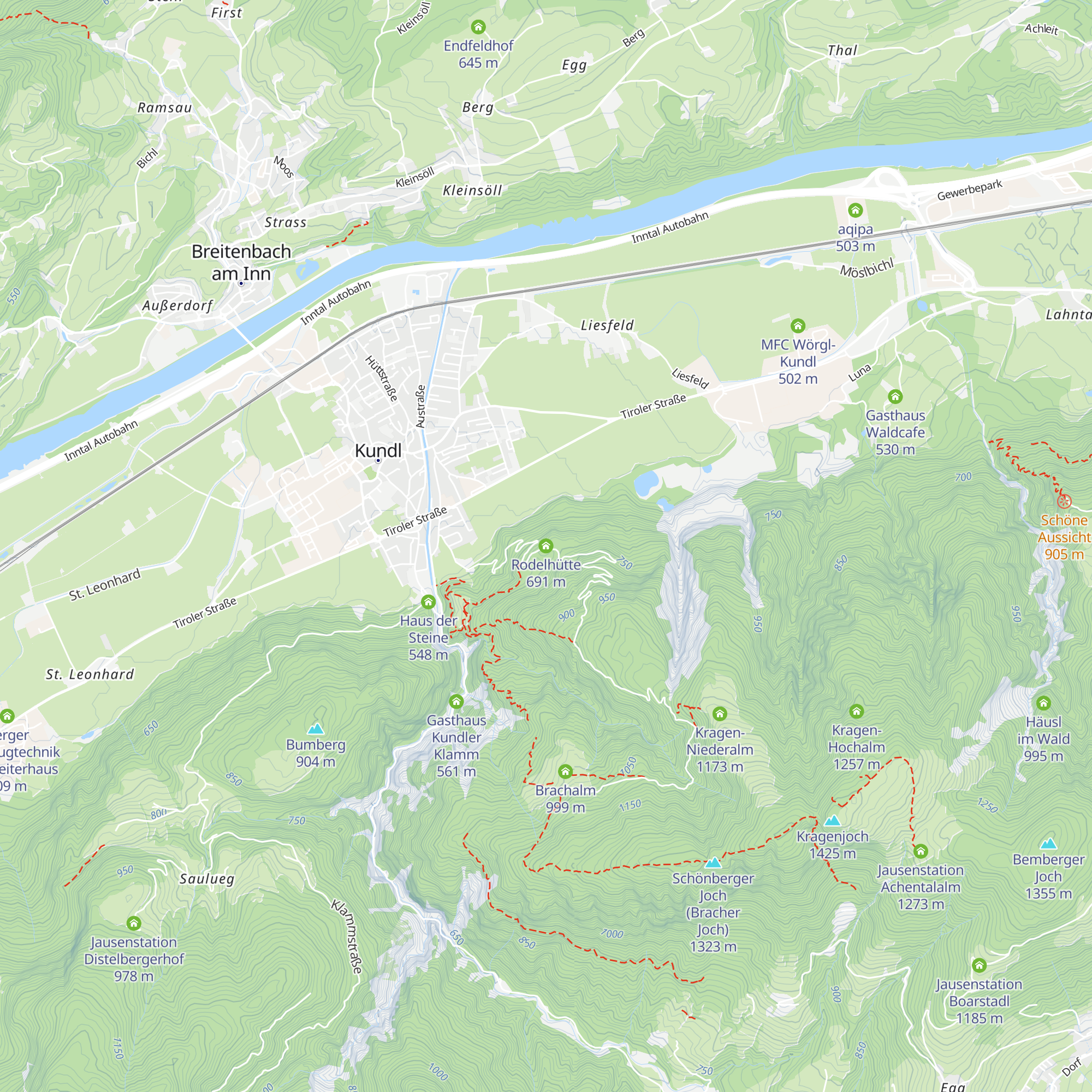 Rodelhütte map
