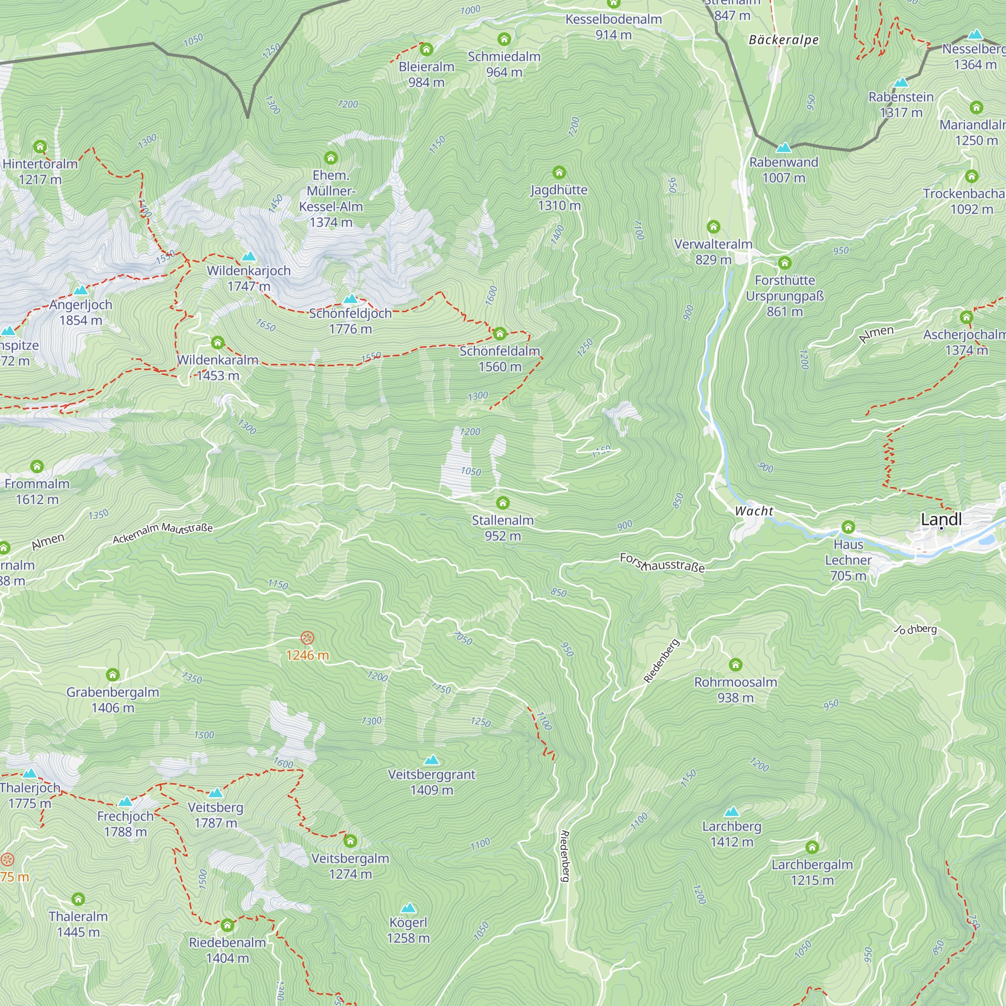 Stallenalm map