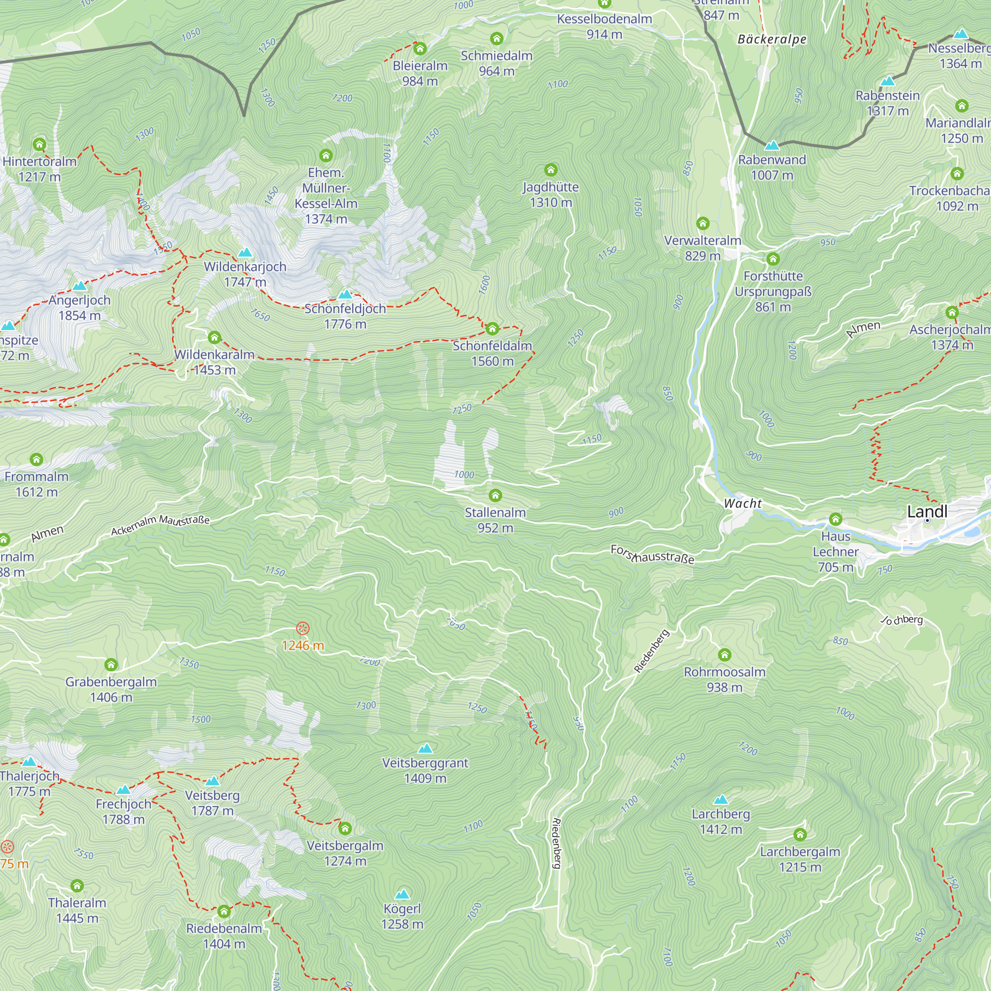 Stallenalm map