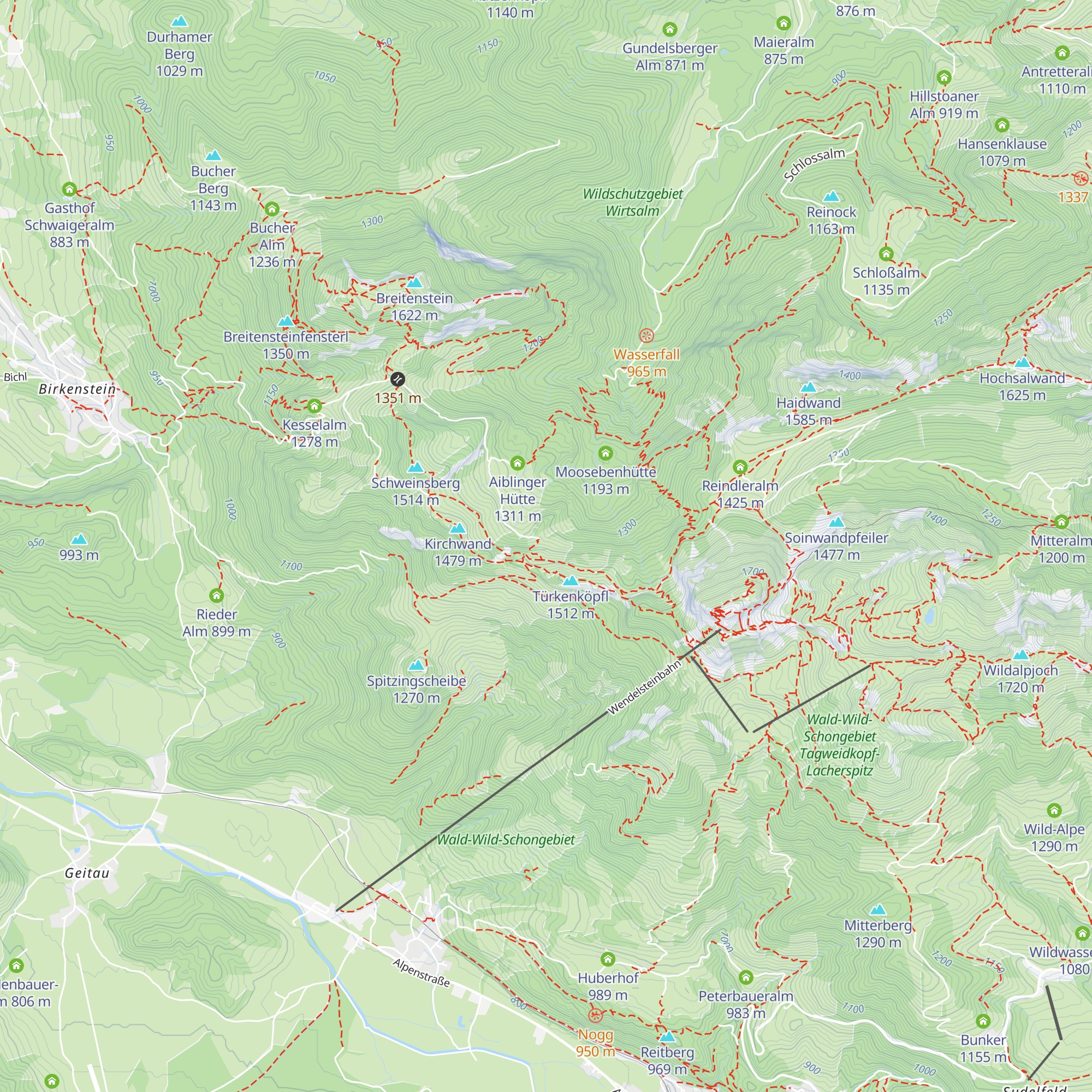 Elbach Alm map