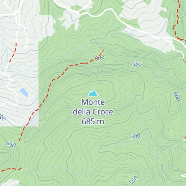 Map of Monte della Croce