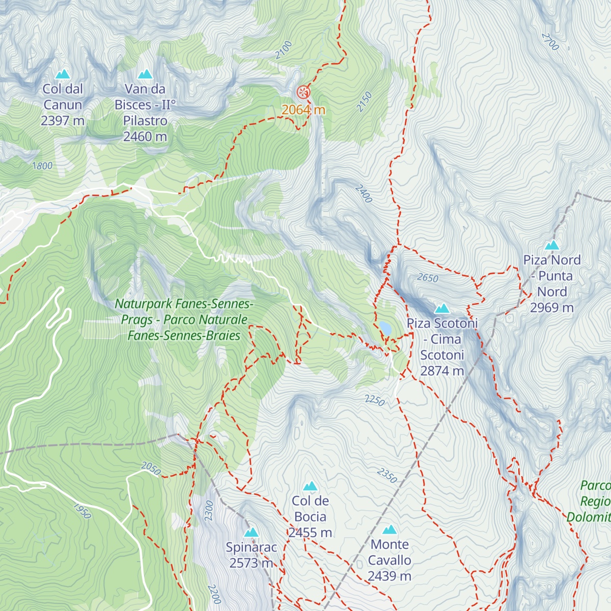 Rifugio Scottoni map