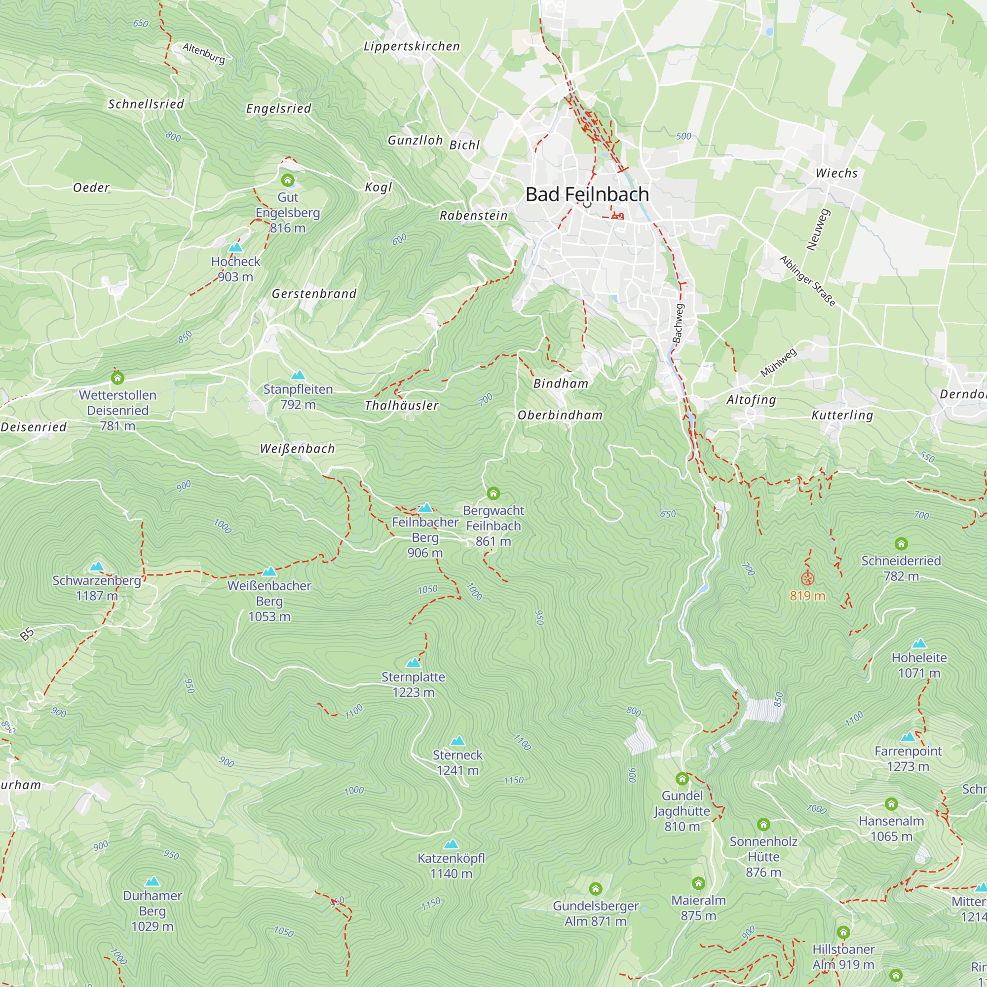 Bergwacht Feilnbach map