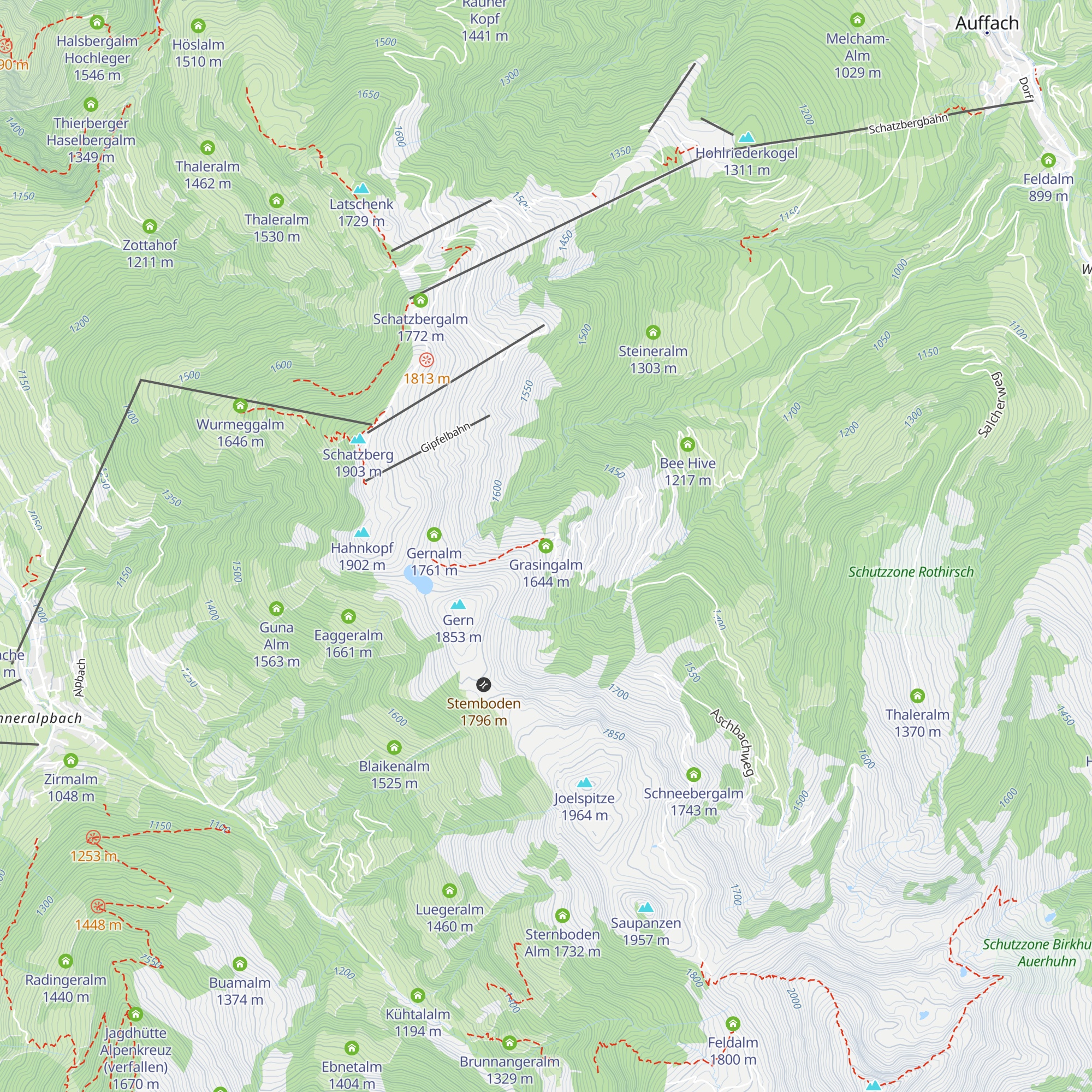 Grasingalm map