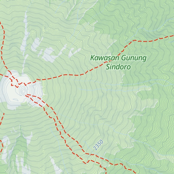 Map of Gunung Gede