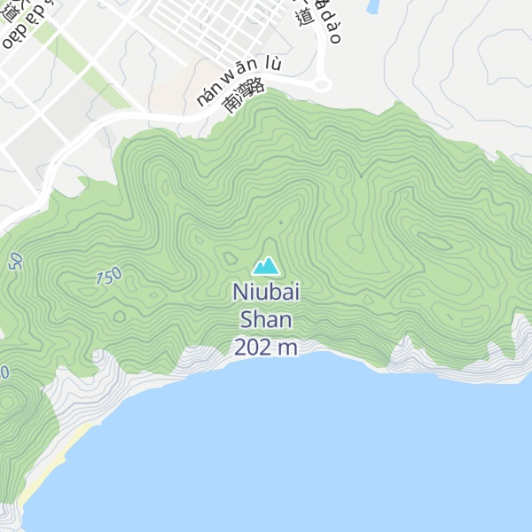 Map of Niubai Shan