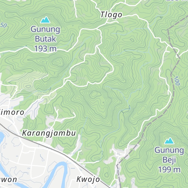 Map of Gunung Karangjambu