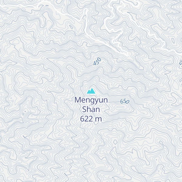 Map of Mengyun Shan