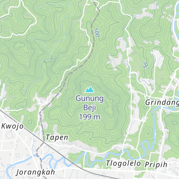 Map of Gunung Beji