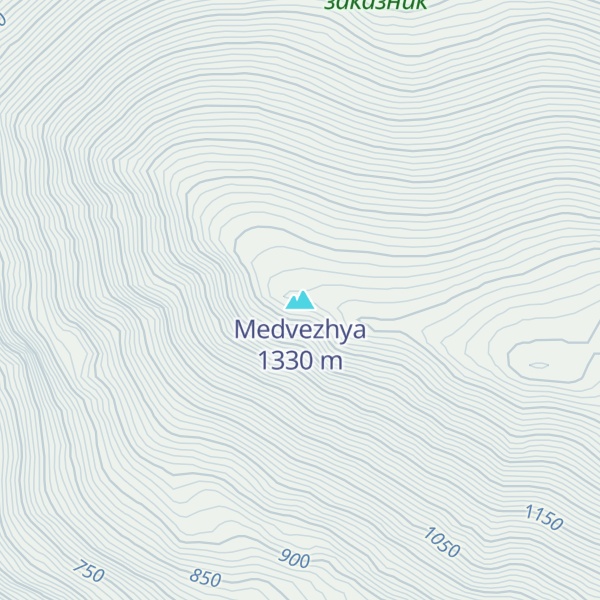 Map of Medvezhya