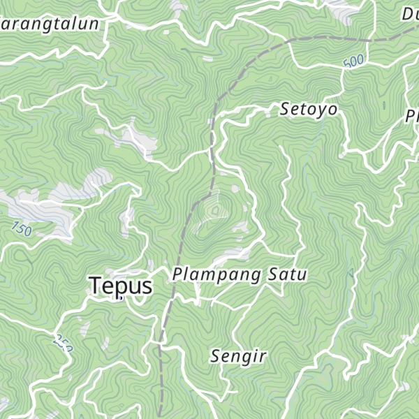Map of Gunung Agung