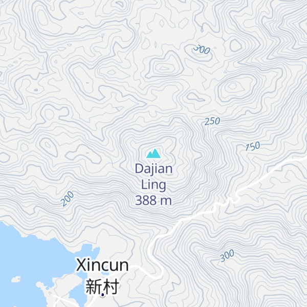 Map of Dajian Ling