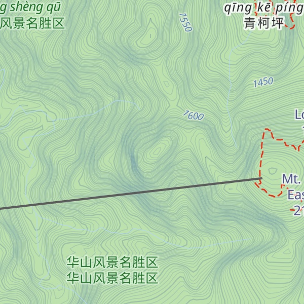 Map of Hua Shan