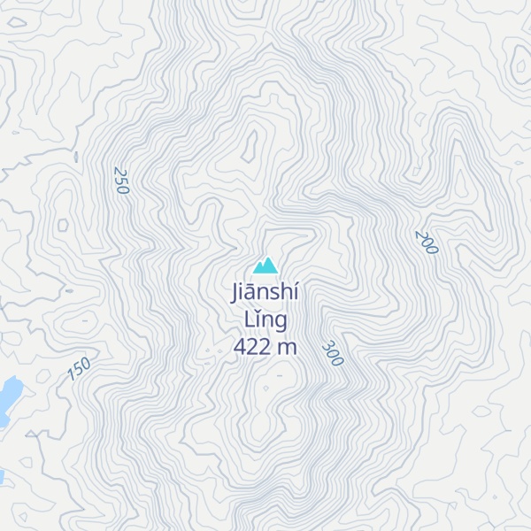 Map of Jiānshí Lǐng