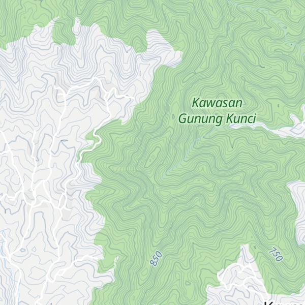 Map of Gunung Potorono