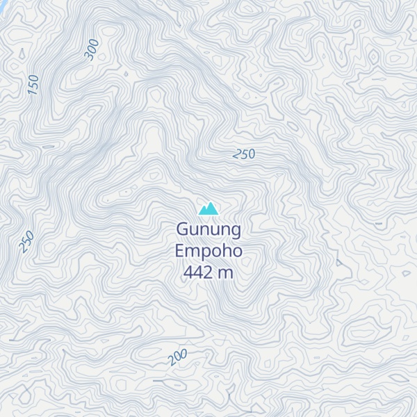 Map of Gunung Empoho