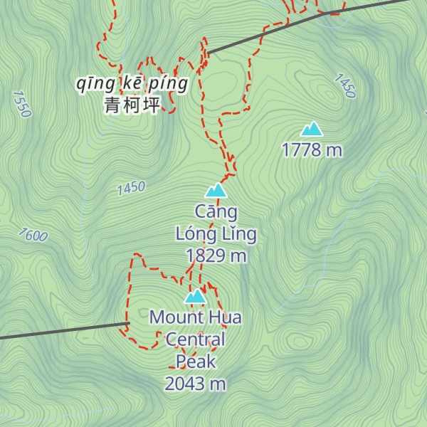 Map of Wǔ Yún Fēng