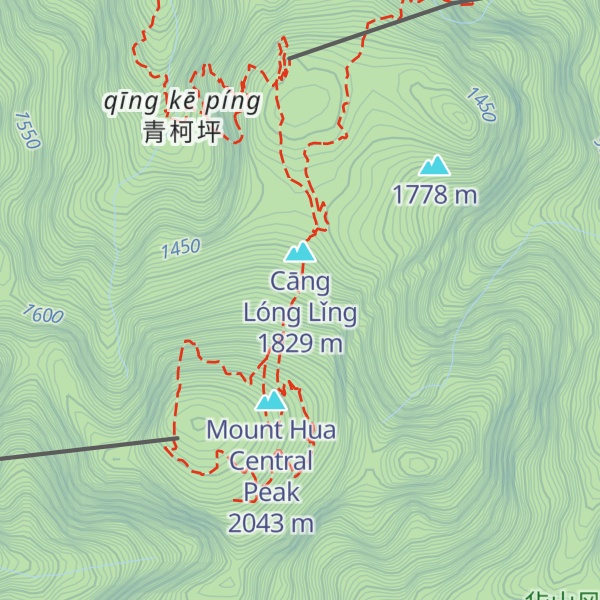 Map of Huàshān