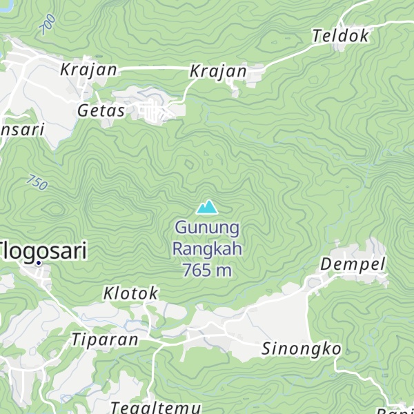 Map of Gunung Rangkah