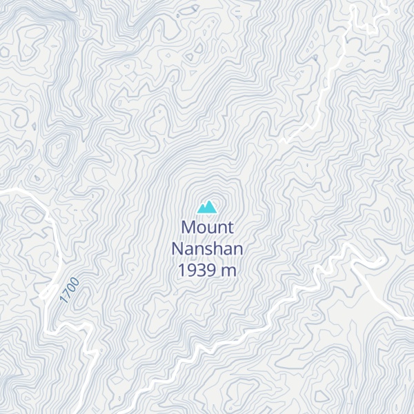 Map of Mount Nanshan
