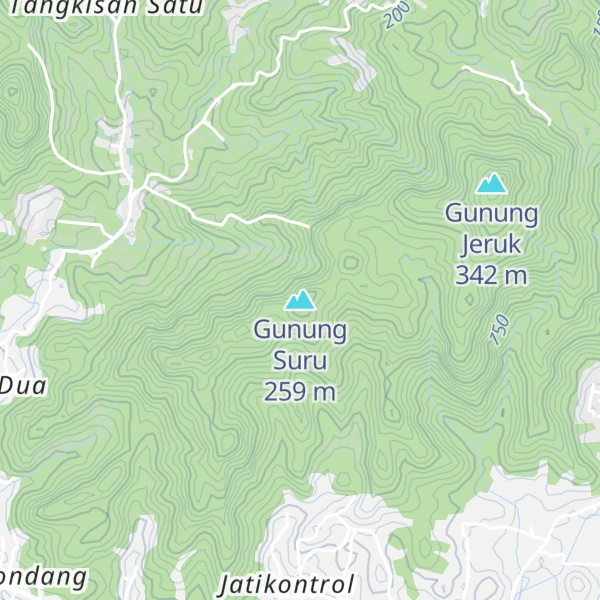 Map of Gunung Suru