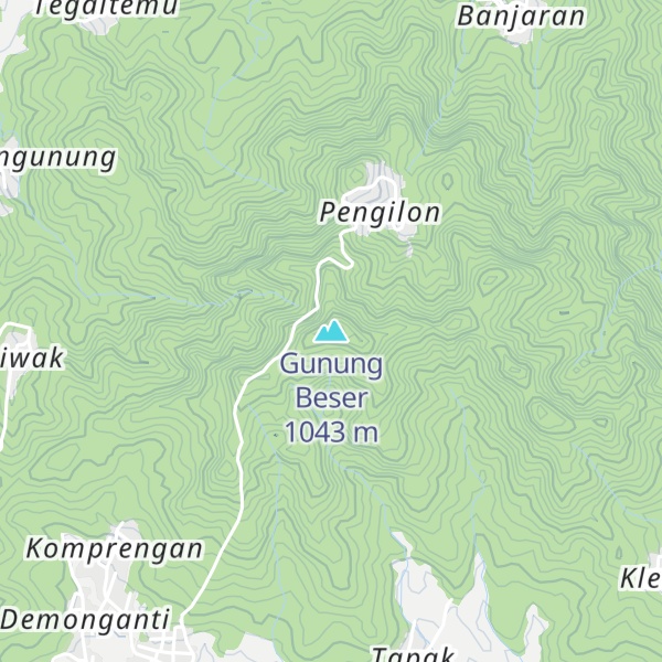 Map of Gunung Beser