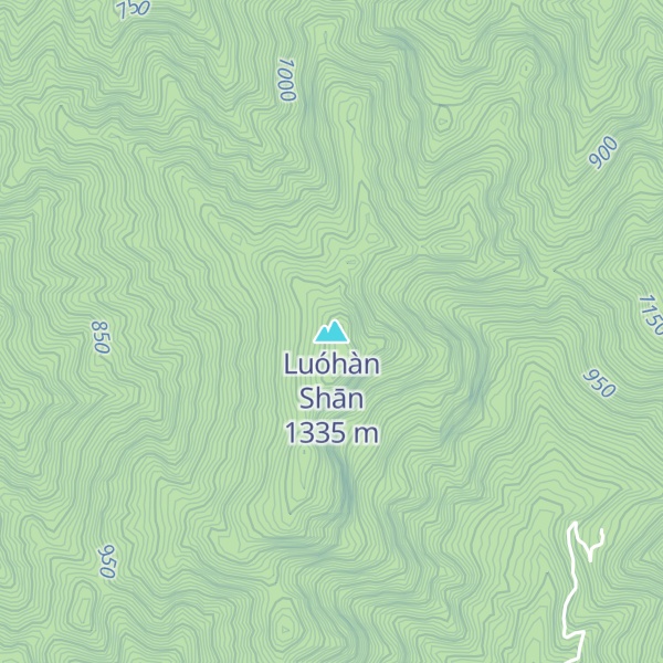 Map of Luóhàn Shān