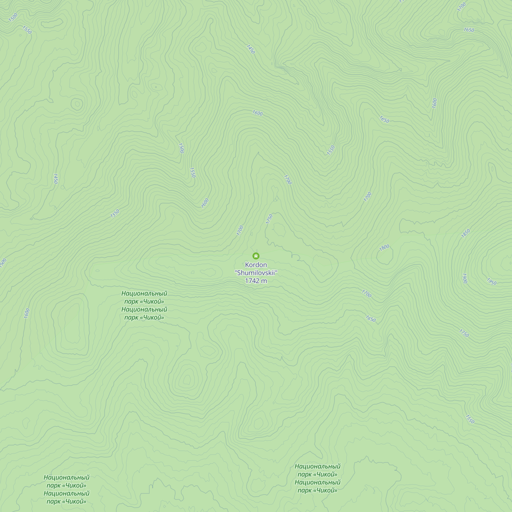 Kordon "Shumilovskii" map