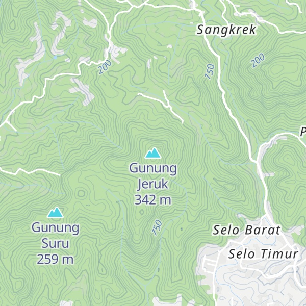 Map of Gunung Jeruk