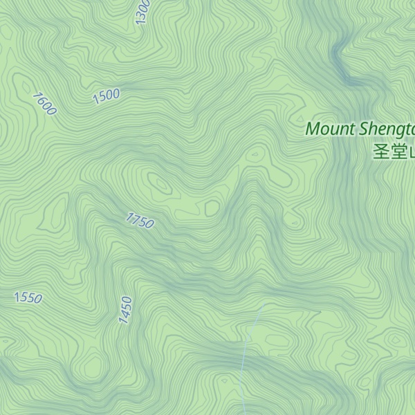 Map of Mount Shengtang