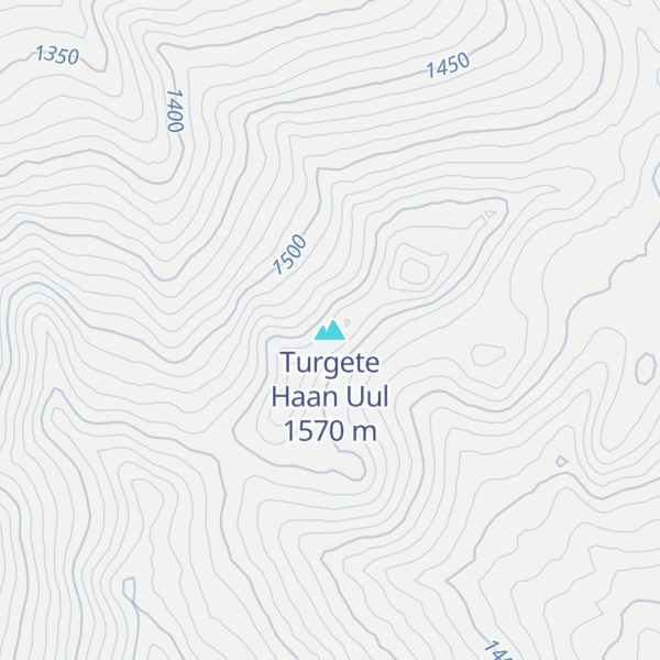 Map of Turgete Haan Uul