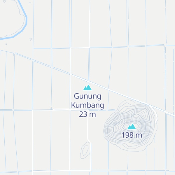 Map of Gunung Kumbang